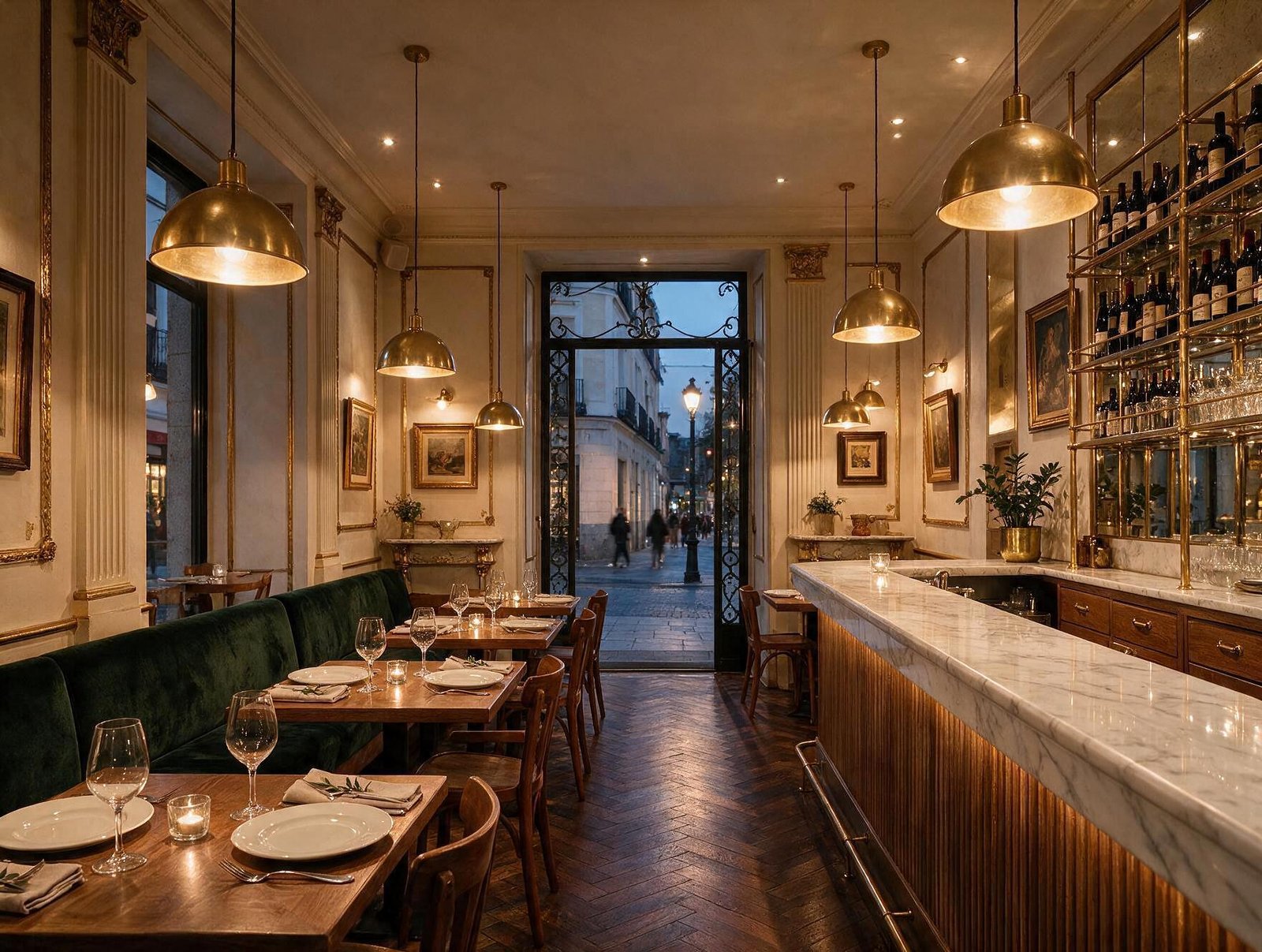 Acabado: restaurante en Chamberí después de la reforma integral